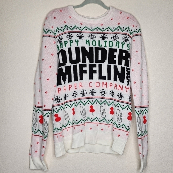 The Office Dunder Mifflin Ugly Christmas Sweater M - Picture 2 of 6